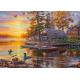 Boathouse with Canoes
