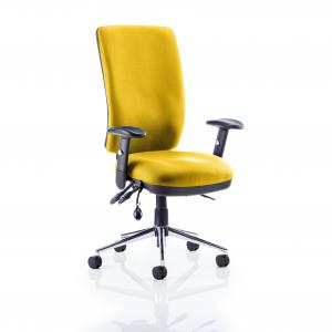 Chiro High Back With Height Adjustable Arms Bespoke Colour Back And