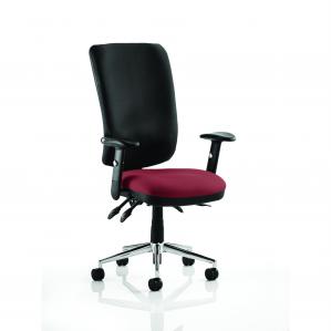 Chiro High Back With Height Adjustable Arms Bespoke Colour Seat