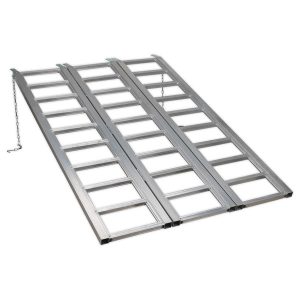 Sealey FLR680T Motorcycle/Trike/ATV & Mini Tractor Ramp Wide Tri-F...