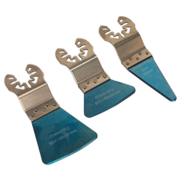 Sealey SMTB3 Multi-Tool Scraping Blade Set 3pc