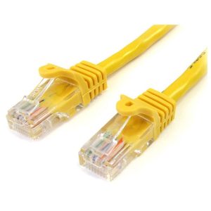 StarTech 45PAT2MYL Cat5e Snagless Patch Cable RJ45 Connectors 2m Y...
