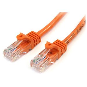 StarTech 45PAT3MOR Cat5e Snagless Patch Cable RJ45 Connectors 3m O...