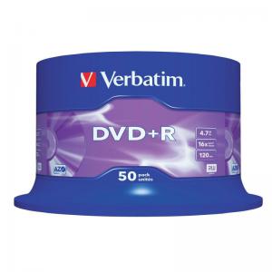 Verbatim DVDR Recordable Disk Write-once Spindle 16x Speed 120min