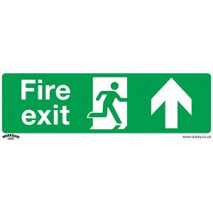 Worksafe SS28P1 Safe Conditions Safety Sign - Fire Exit (Up) - Rig...