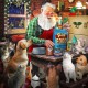 XXL Pieces - Santa and His Pets