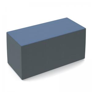 Groove modular breakout seating brick - elapse grey body with range
