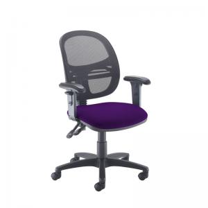 Jota Mesh medium back operators chair with adjustable arms - Tarot