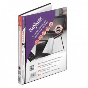 Snopake Presentations Display Book 40 Pocket80 Sides to View A4 Black