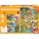 3 Puzzles - Fun with Dinosaurs