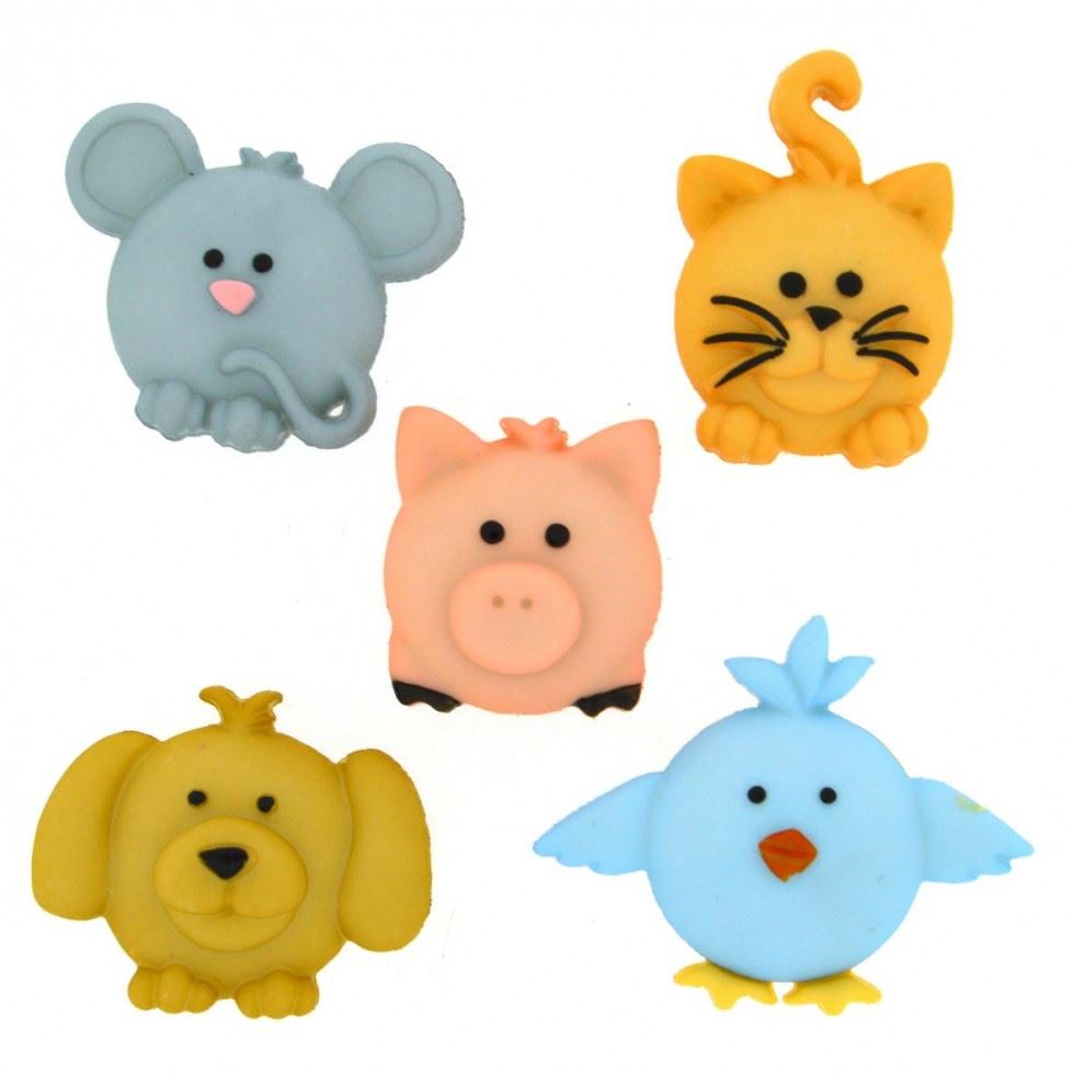 Dress It Up Pudgy Pets Buttons