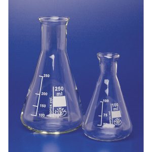 Simax Conical Flask Narrow Neck 250ml Pack 10
