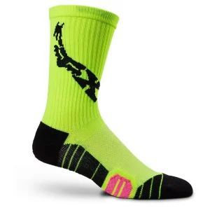 Fox 8in Ranger Cushion Socks Lunar Flo Yellow