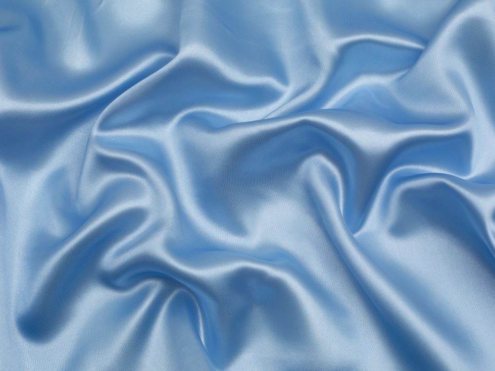 Minerva Core Range Liquid Satin Fabric Pale Blue