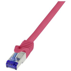 LogiLink C6A027S Network Cable Yellow 0.50m RJ45 CAT 6A S/FTP