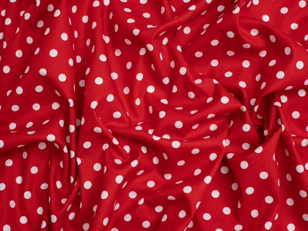 Minerva Core Range 100% Cotton Poplin Fabric Red