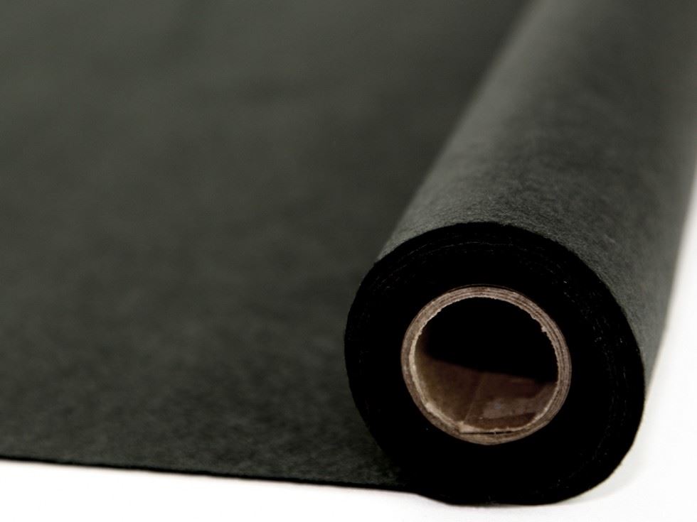 Minerva Core Range Acrylic Felt Fabric Roll Black