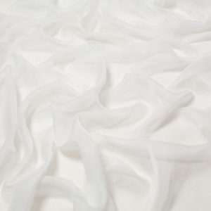 Minerva Core Range Cationic Sheer Chiffon Fabric Ivory