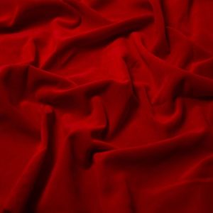 Minerva Core Range Cotton Velvet Fabric Red