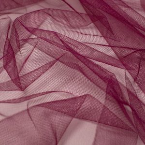 Minerva Core Range Dress Net Fabric Wine