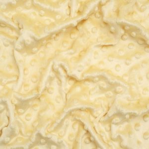 Minerva Core Range Embossed Dimple Plush Fleece Fabric Sunshine