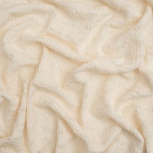 Minerva Core Range Flamenco Textured Stretch Knit Fabric Cream