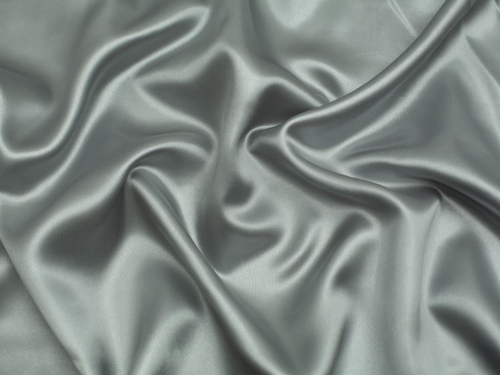 Minerva Core Range Liquid Satin Fabric Silver