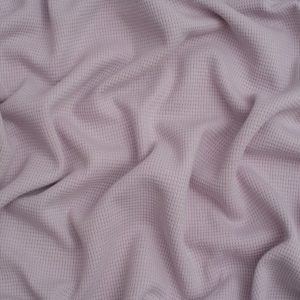 Minerva Core Range Mini Waffle Textured Stretch Knit Fabric Light Pink