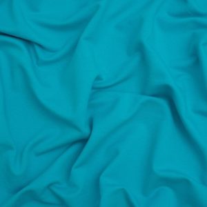 Minerva Core Range Organic Loop Back French Terry Stretch Knit Fabric Turquoise