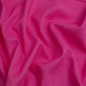 Minerva Core Range Washed Slub 100% Linen Fabric Bright Fuchsia