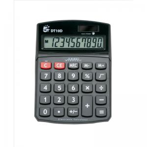 Office Desktop Calculator 10 Digit Display 3 Key Memory BatterySolar
