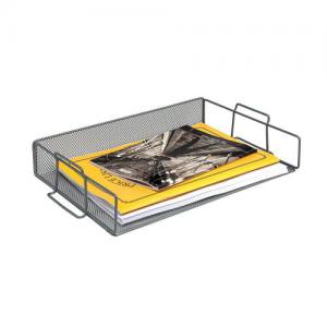 Office Mesh Letter Tray Scratch Resistant Stackable Side Load