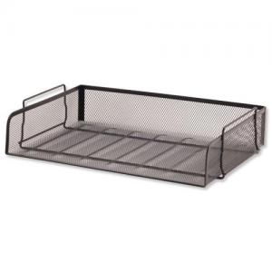 Office Mesh Letter Tray Scratch Resistant Stackable Side Load