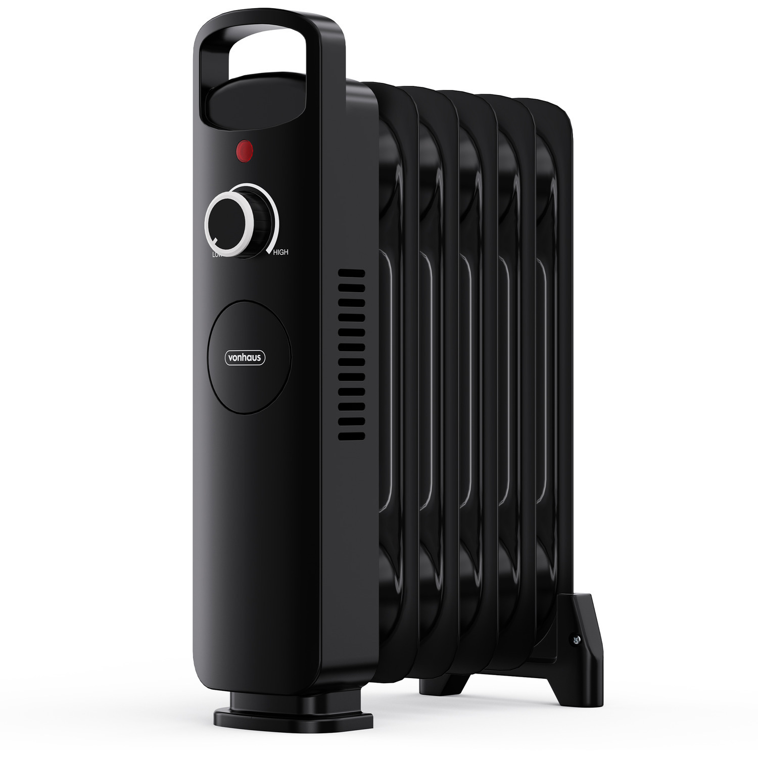 Oil Filled Radiator 6 Fin 800W - Black