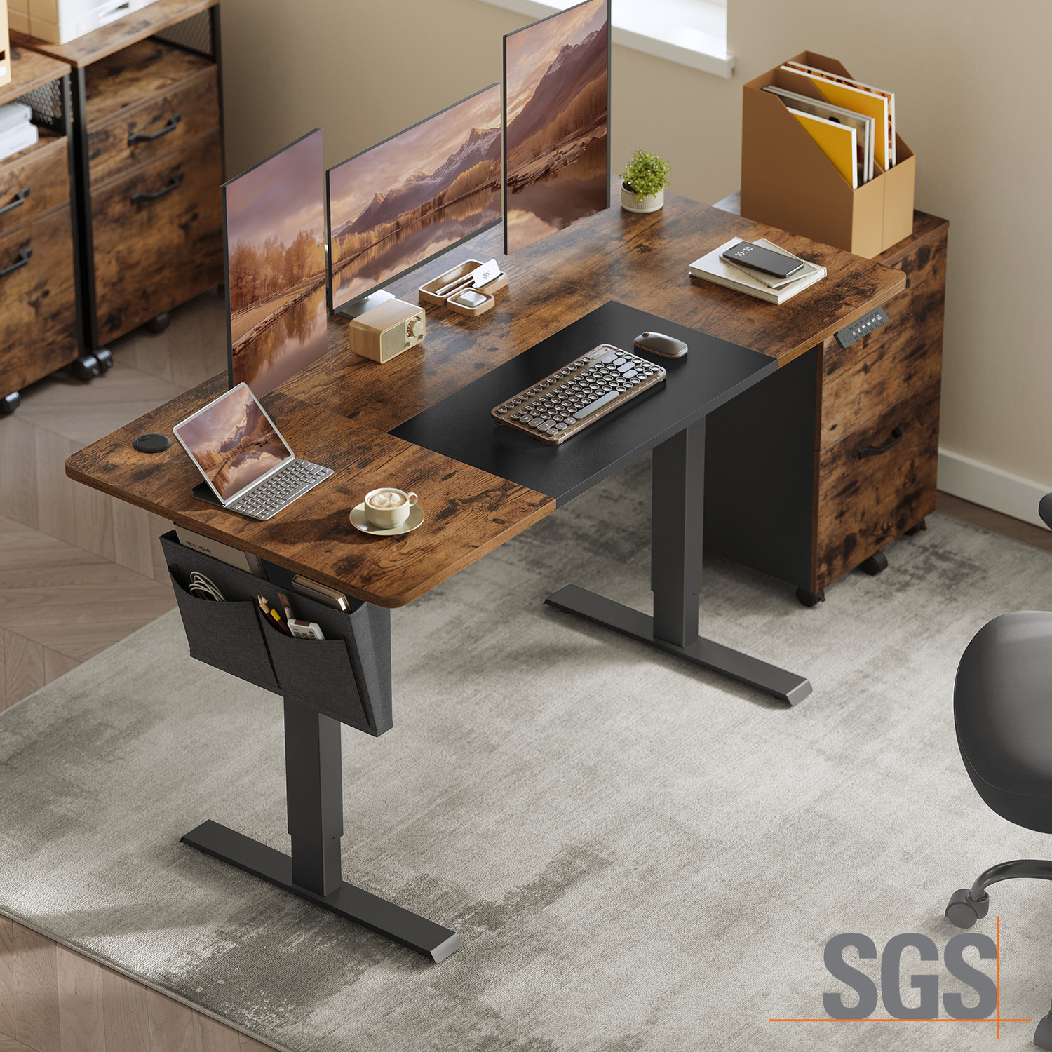 VASAGLE Electric Standing Desk - Bronze