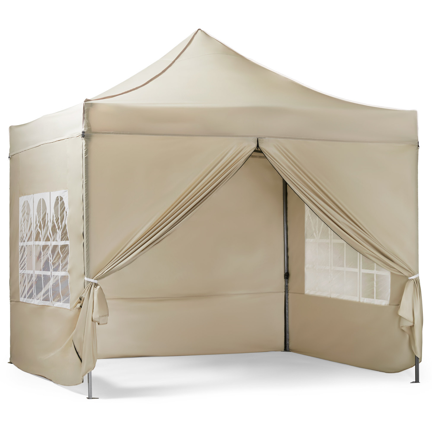 Waterproof Premium Gazebo with Sides - Ivory