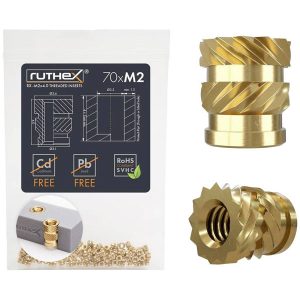 ruthex GEM2x04001 Threaded Insert for 3D Printers RXM2x4