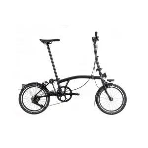 22 Brompton P-Line Urban High Bar With Lights Midnight Black