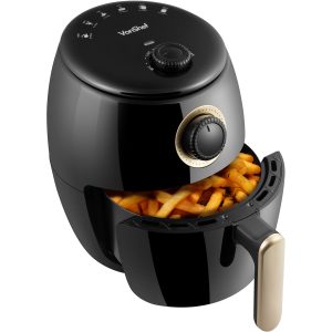2L Air Fryer with Removable Frying Rack - Black