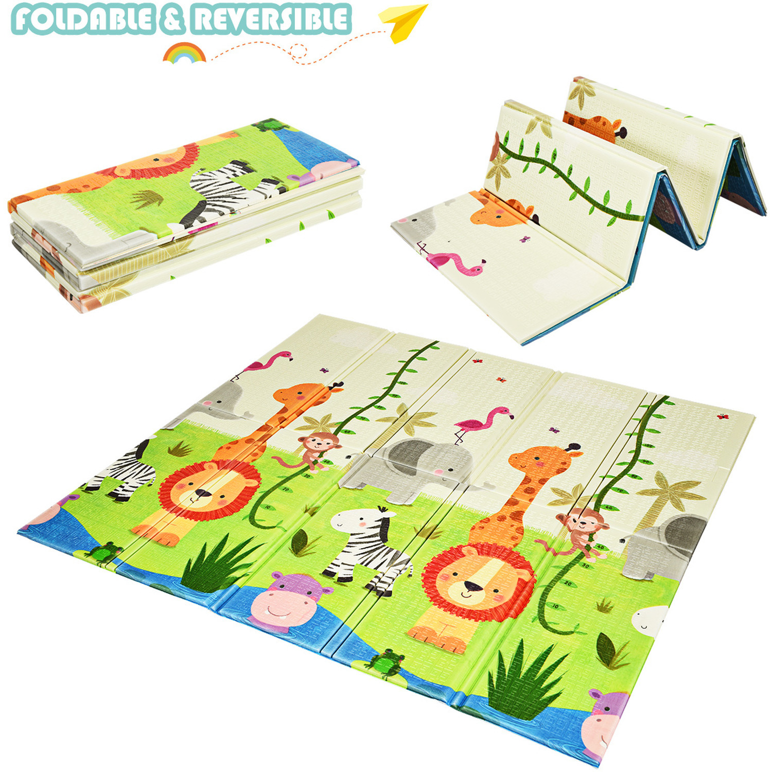 Baby Crawling Play Mat - Green
