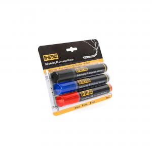 Bi-Office Inkstring XL Drywipe Marker Assorted Colours Pack of 3