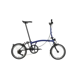 Brompton P-Line Explore 12 Spd Mid Folding Bike 2024 Bolt Blue Laquer