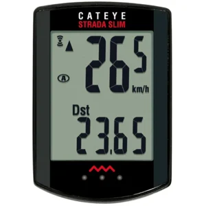 Cateye Strada Slim Computer with Head Unit/Sensor Black
