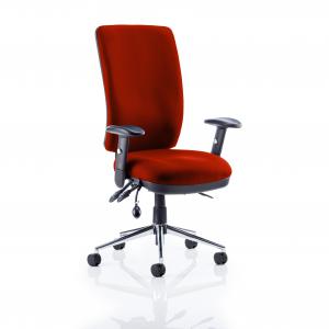 Chiro High Back With Height Adjustable Arms Bespoke Colour Back And