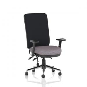 Chiro High Back With Height Adjustable Arms Bespoke Colour Seat Rivet