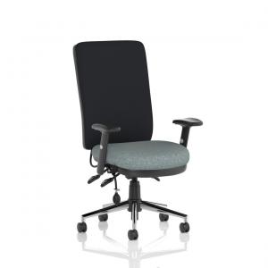 Chiro High Back With Height Adjustable Arms Bespoke Colour Seat Rivet