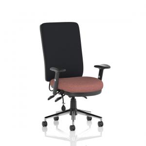 Chiro High Back With Height Adjustable Arms Bespoke Colour Seat Rivet