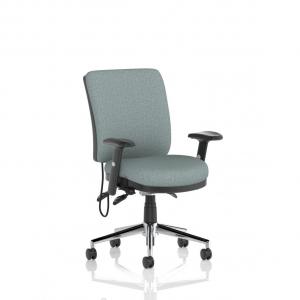 Chiro Medium Back With Height Adjustable Arms Bespoke Colour Back and