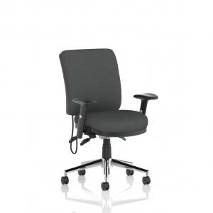 Chiro Medium Back With Height Adjustable Arms Bespoke Colour Back and