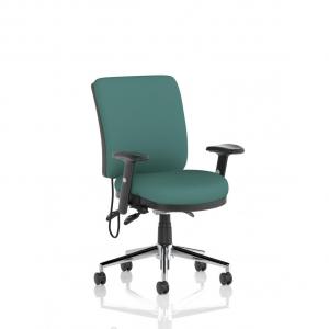 Chiro Medium Back With Height Adjustable Arms Bespoke Colour Back and